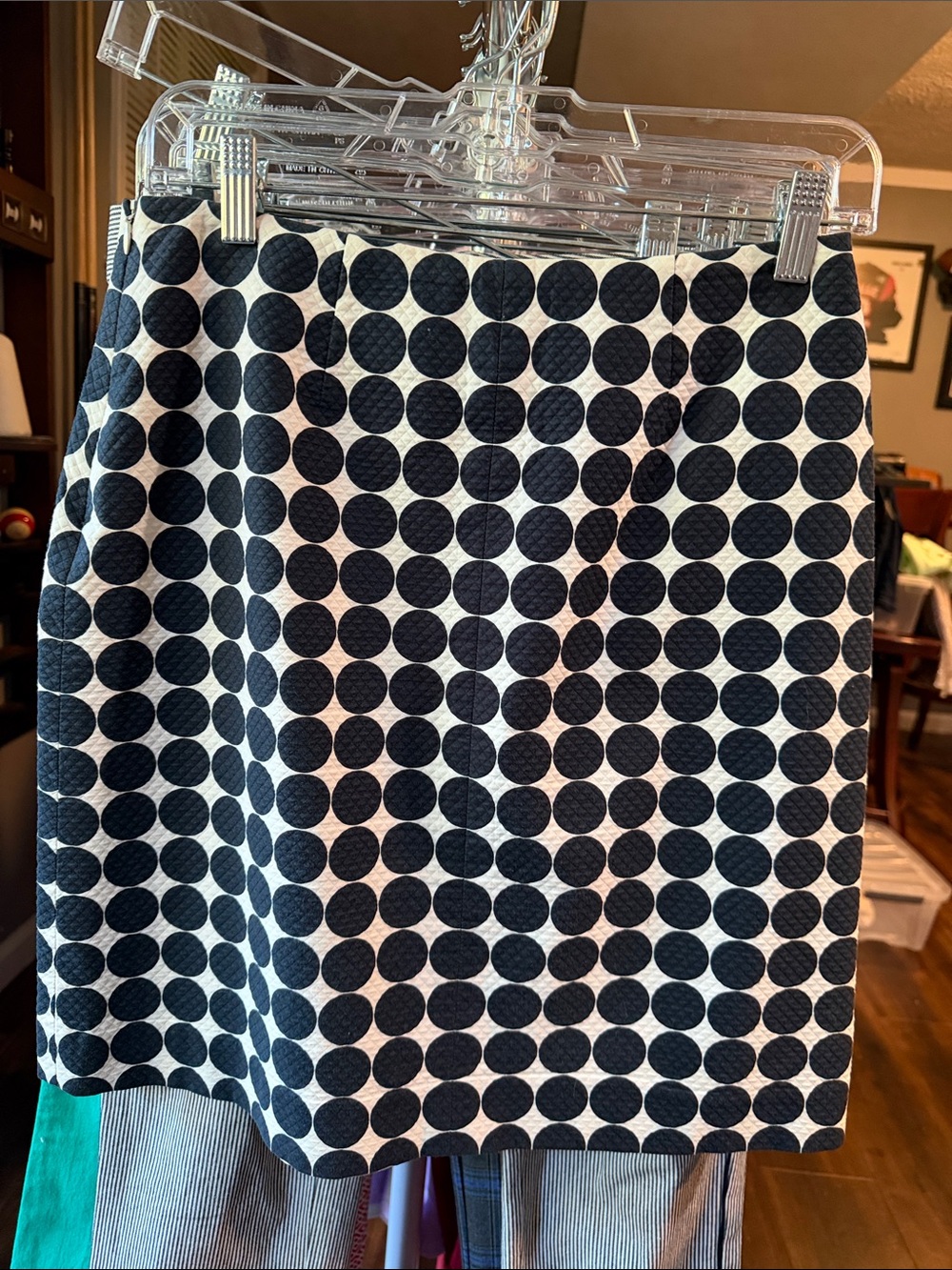 Doncaster Black and White Polka Dot Mini Skirt
